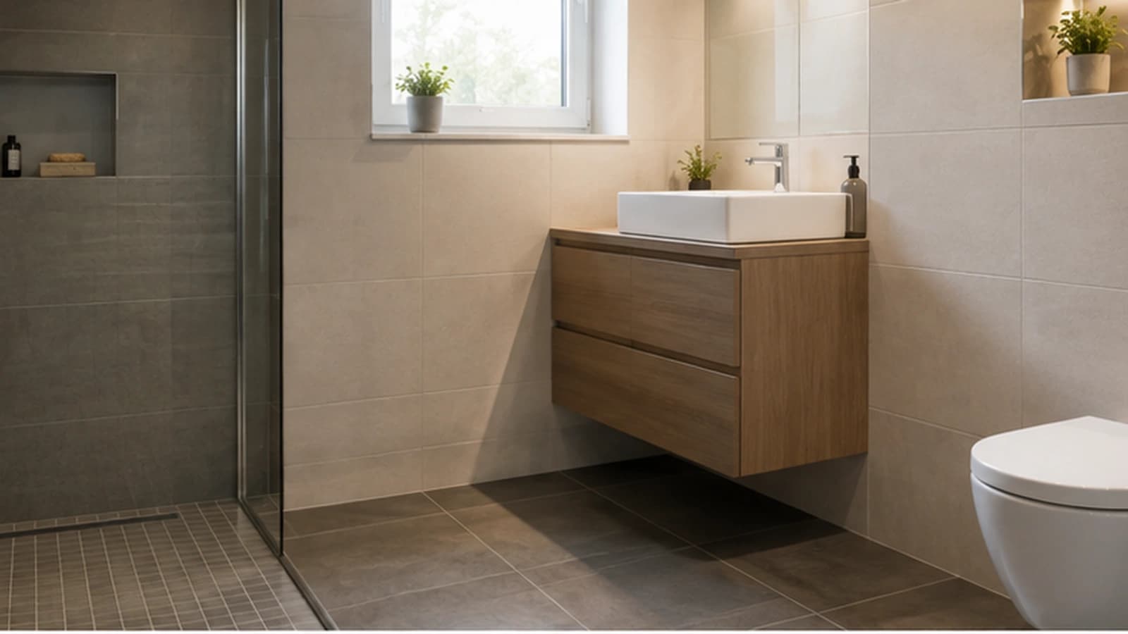 Bad, Dusche und WC fliesen