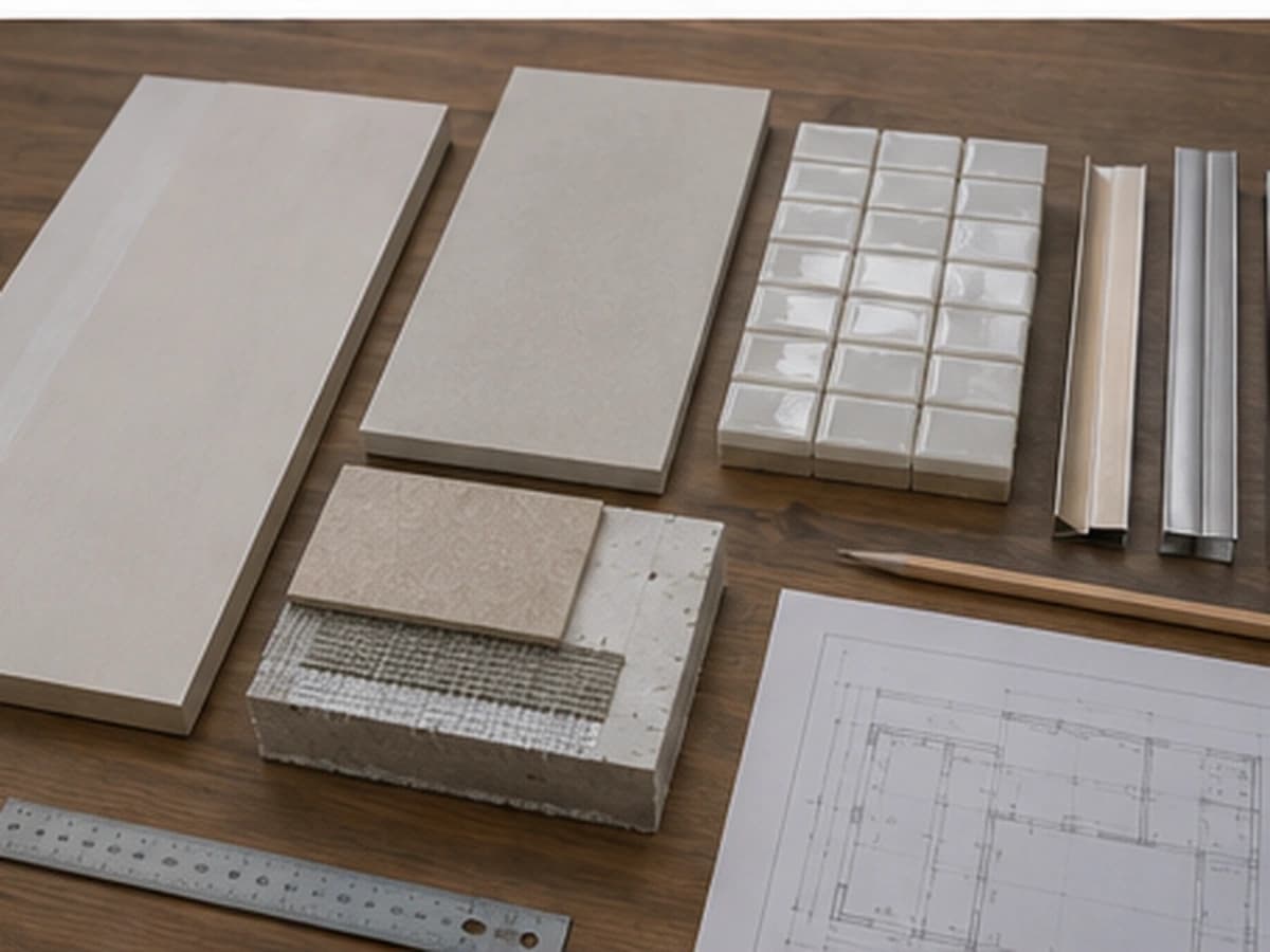 Material- und Detailplanung für Fliesenspiegel für die Küche in Bielefeld